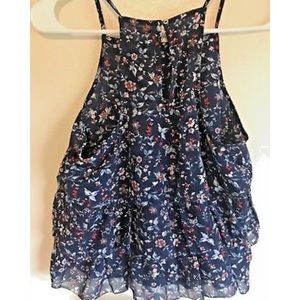 Abercrombie & Fitch Patterned Ruffle Cami